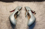 Ice Blue Heels | Women Shoes | Size: 40 | Worn Once