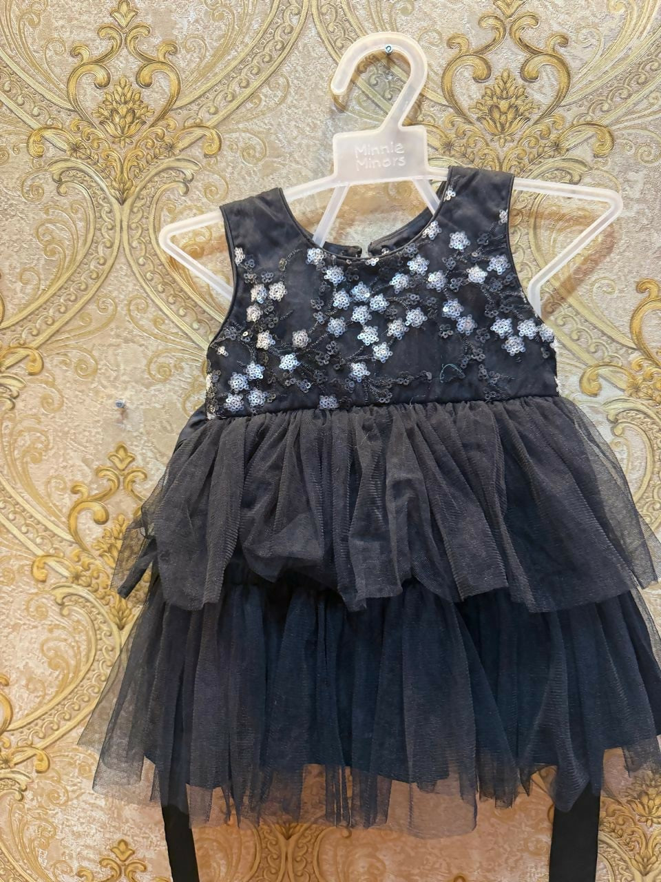Minnie Minors | Black Baby Frock | Kids | Baby Outfit Sets | 0 - 3 Months | Worn Once