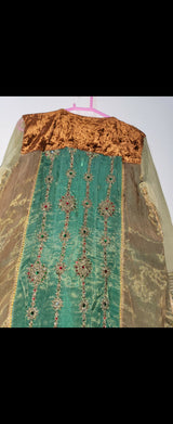 Short Embroidered Shirt | Women Locally Made Formals | Large | Preloved