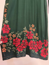 Green & Red Embroidered 2Pc | Women Locally Made Formals | Small | New