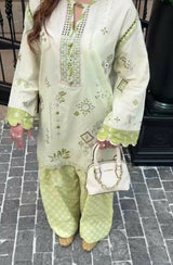 Ethnc | Women Branded Kurta | Small | White 2Pcs | New