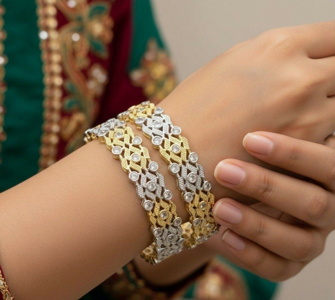 Round Stone Bangle Set-00020 | Women Jewelry | Bangles/Bracelets | Brand New