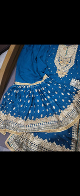 Sharara Set | Women Locally Made Formals | Medium | Worn Once