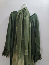 Embroidered Green Dress | Women Locally Made Kurta | Medium | Worn Once