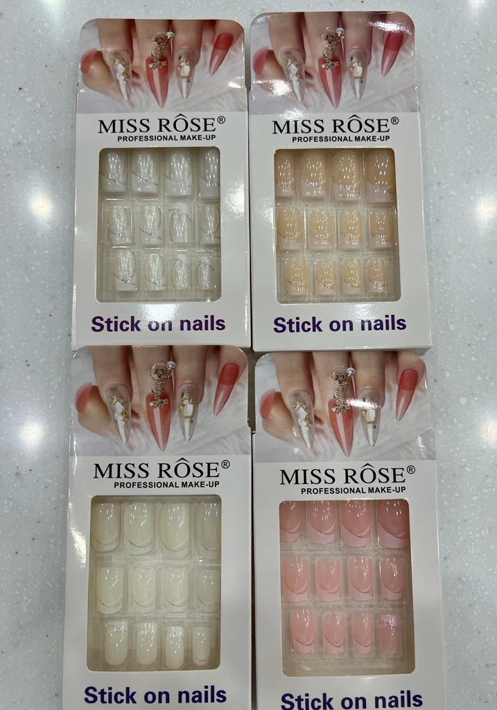 Buy Missrose Stick on French Nails Pack  (NEW) in Pakistan