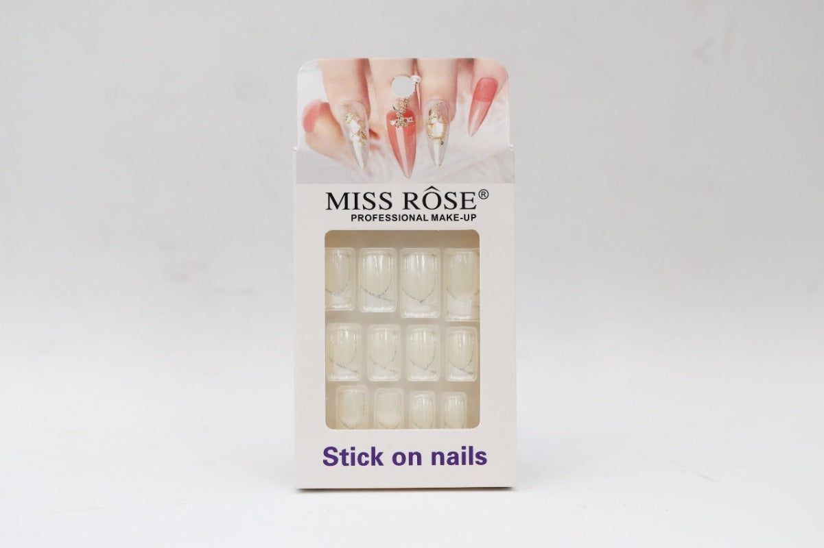 Buy Missrose Stick on French Nails Pack  (NEW) in Pakistan
