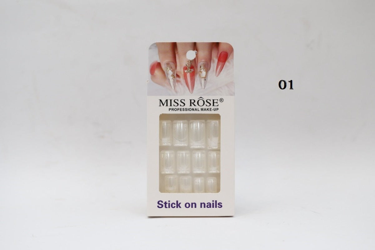 Buy Missrose Stick on French Nails Pack  (NEW) in Pakistan