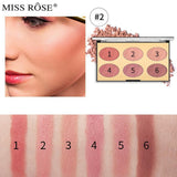 Buy Miss Rose 6 color blush (new) in Pakistan