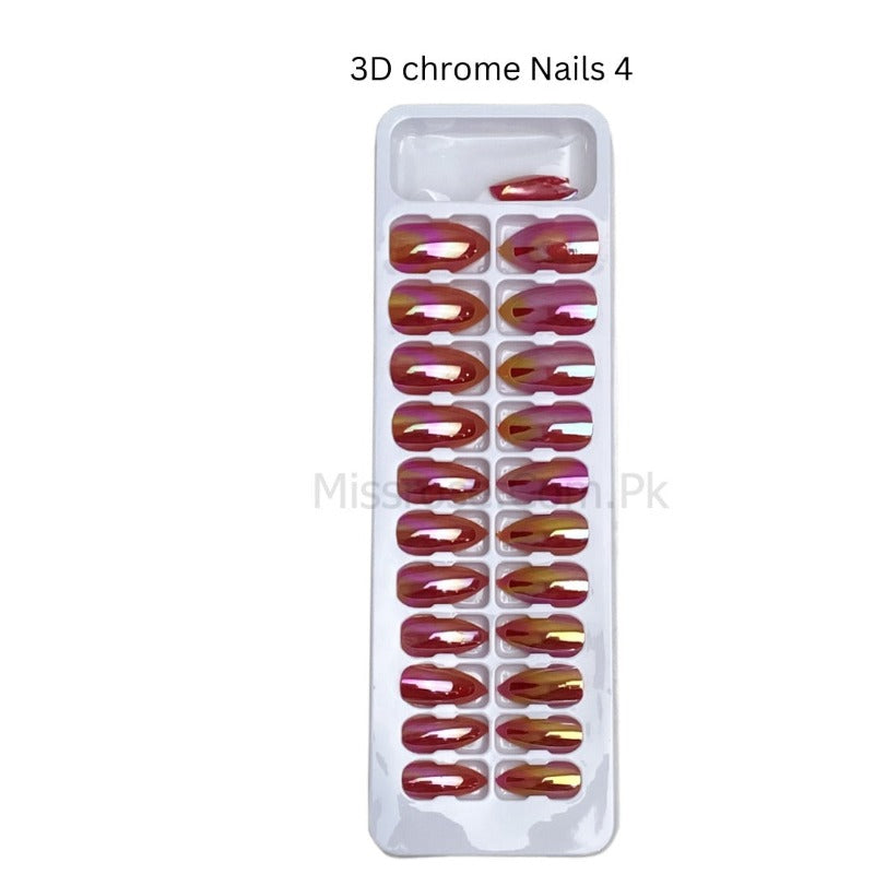 Buy Miss Rose 3d chrome nails. in Pakistan