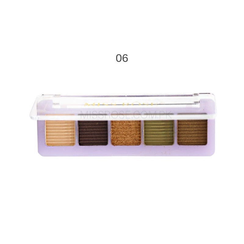 Buy Missrose 5 color soft glam eye palette in Pakistan