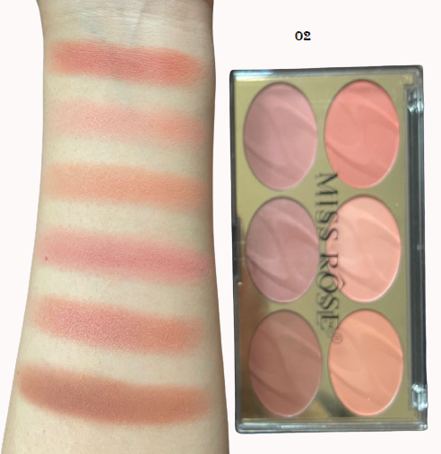 Buy Miss Rose 6 color blush (new) in Pakistan