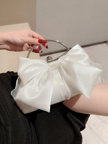 Buy SHEIN Fashionable Bow Decor Clip Evening Bag in Pakistan