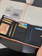 Buy SHEIN Women's Leopard Print Pu Leather Trifold Wallet Card Holder Coin Purse Vintage Buckle Hardware Portable Short Wallet in Pakistan