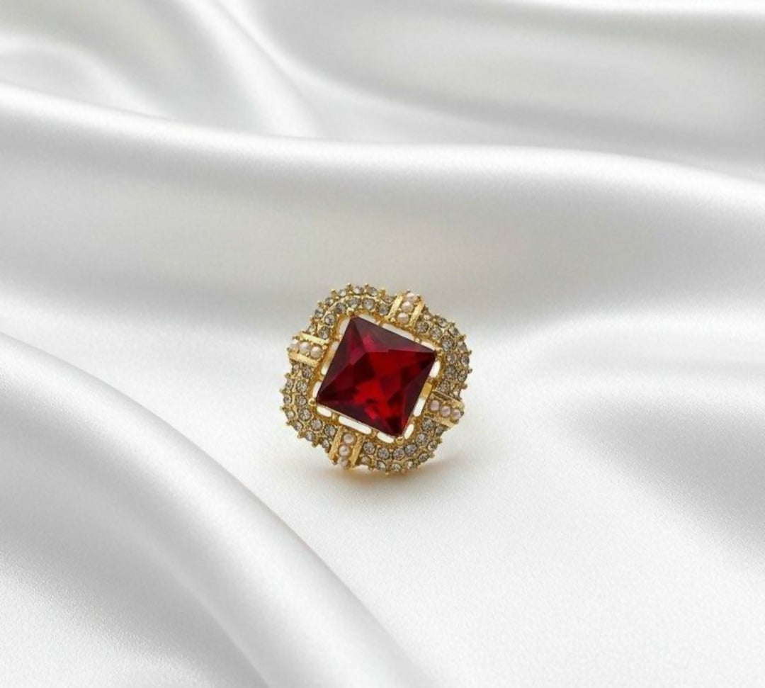 Square Ring Adjustable-00079 | Women Jewelry | Rings | Brand New