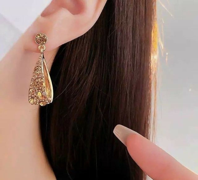 Round Drop Earring Pair-00684 | Women Jewelry | Earrings | Brand New