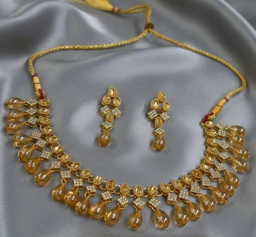 Tear Pearl Drop Necklace Set-00023 | Women Jewelry | Wedding Jewelry & Sets | Brand New