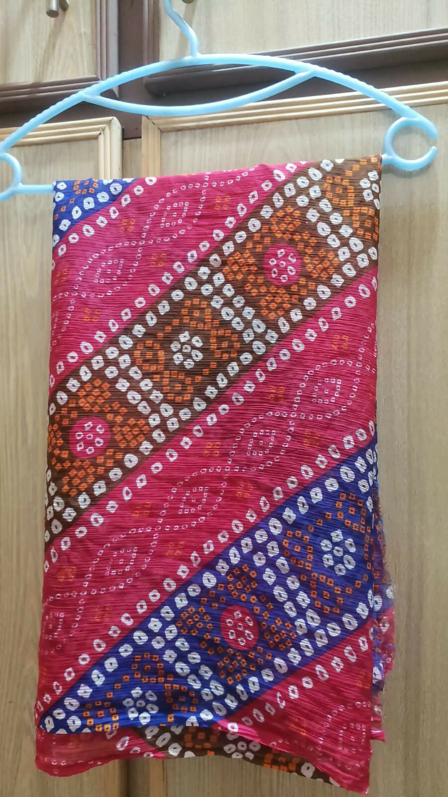 Pink Chunri Print Dupatta | Women Accessories | Duppatas & Shawls | Large | Brand New