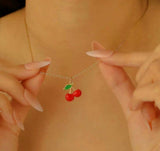Cherry/Leaf Pendant-00735 | Women Jewelry | Necklaces & Pendants | Brand New