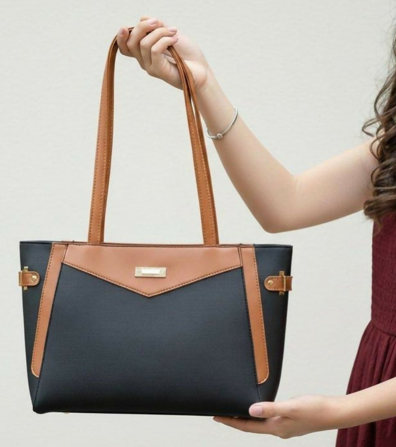 Verona Contrast Tote Bag (00067-00068) | Women Bags | Large | Brand New