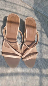 Beige Heels | Women Shoes | Heels | Size:8 | Worn Once