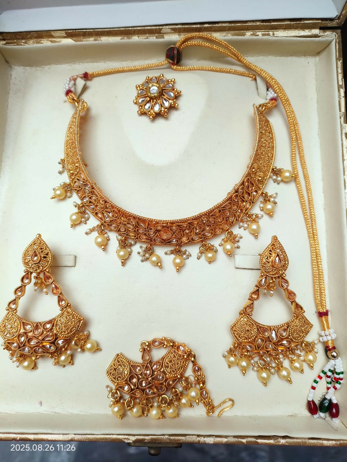 Kundun With Pearls | Women Jewelry | Wedding Jewelry & Sets | Worn Once