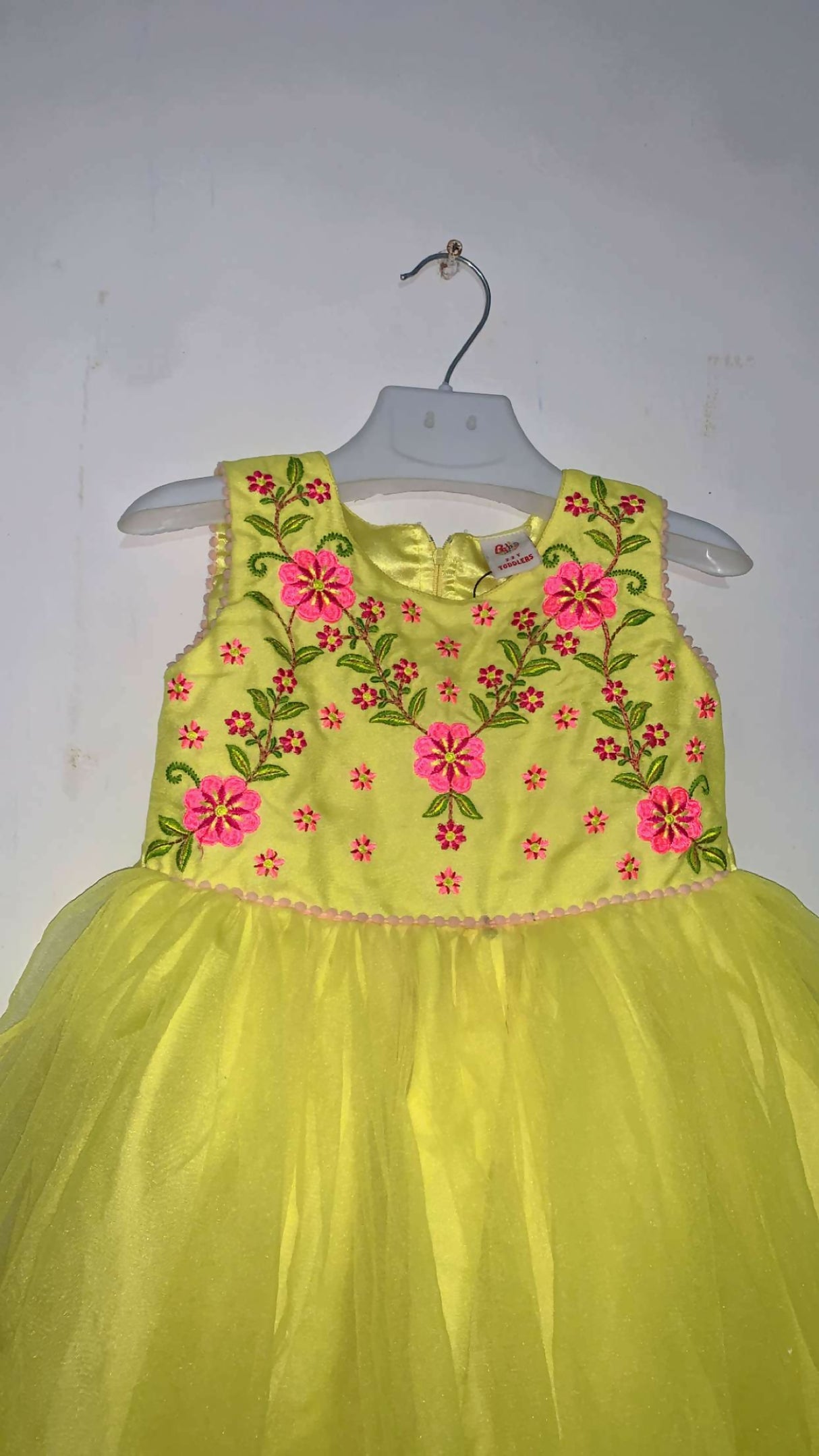 Bacha Party | Yellow Frock | Girls Skirts & Dresses | Size:2 to 3 Yrs | Preloved