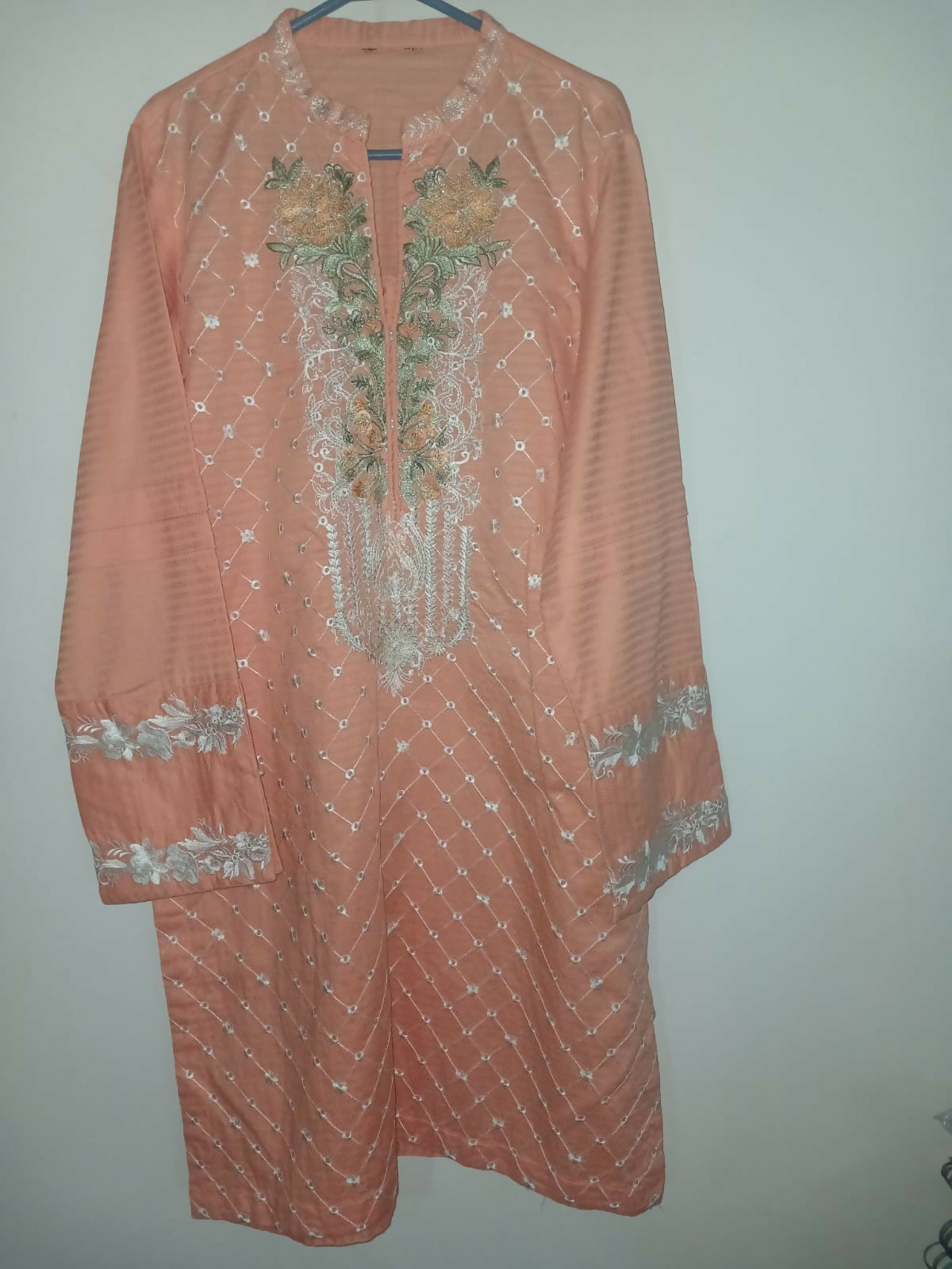 Embroidered Orange Kurta | Women Locally Made Kurta | XSmall | New
