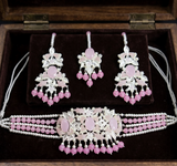 Oval Pearl Drop Choker Set-00275 | Women Jewelry | Wedding Jewelry & Sets | Brand New