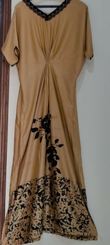 Golden Silk Kaftan | Women Skirts & Dresses | Small | Worn Once