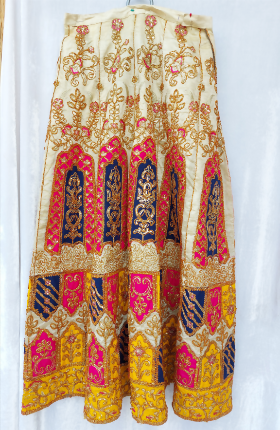 Pink & Ivory Embroidered Lehnga | Women Bridals | Ghararas, Shararas & Lehngas | Medium | Worn Once