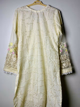 Azure Luxury Formal Embroidered | Women Branded Kurta | Medium | Worn Once