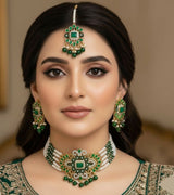 Flower Tear Pearl Drop Choker Set-00258 | Women Jewelry | Wedding Jewelry & Sets | Brand New