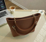 Chain Ladies Tote Bag-(00080-00082) Handbags for Women | Women Bags | Large | Brand New