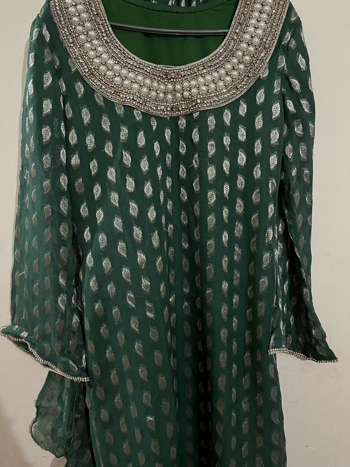 Chiffon 2pc Dress | Women Locally Made Kurta | Small |Preloved
