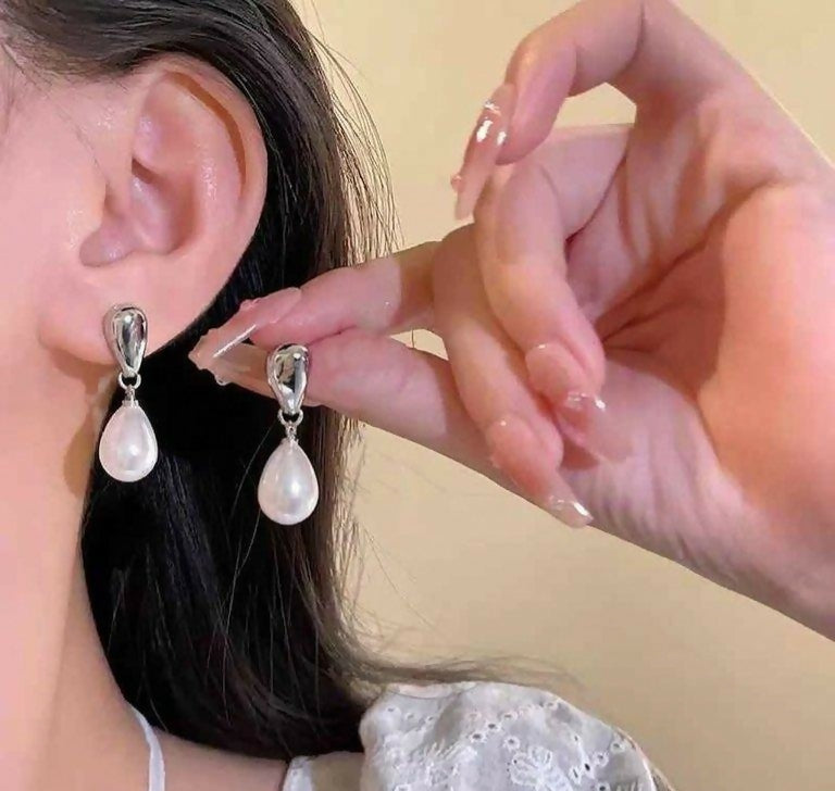 Pearl Drop Earrings-00690 | Women Jewelry | Earrings | Brand New
