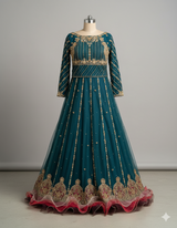 The Malachite Empress Lehnga | Women Frocks and Maxis | Medium | Worn Once