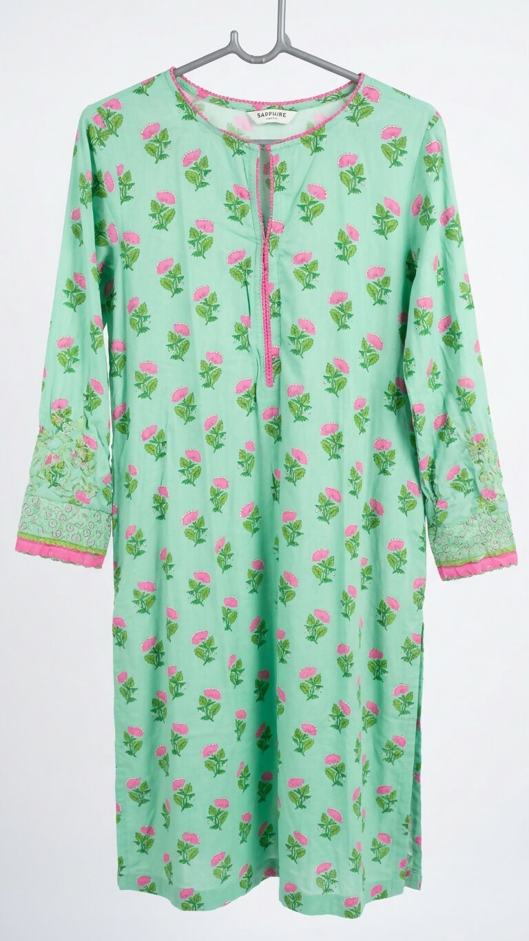 Sapphire | Women Branded Kurta | Small | Green | Worn Once
