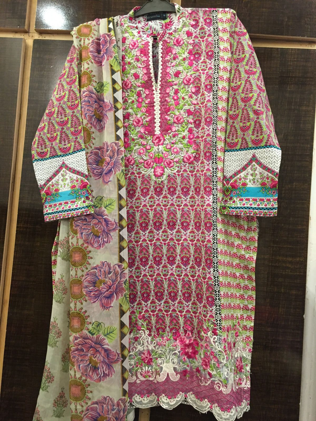 Bin Saeed | Women Branded Kurta | Large | Pink | Worn Once