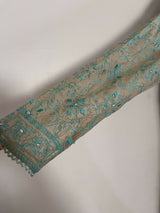Chiffon Embroidered Kurti | Women Locally Made Formals | Small | Blue | New