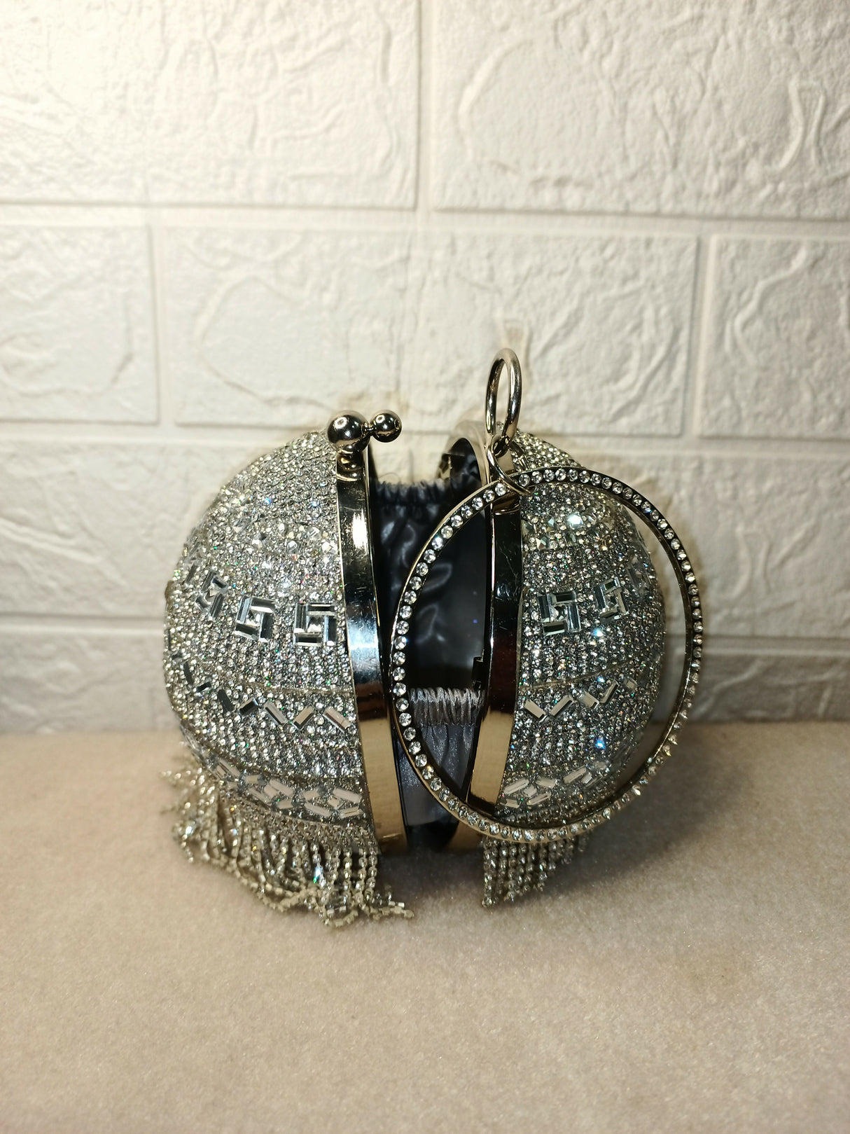 Ball Shaped Bridal Clutch | Women Bags | Clutches | Worn Once