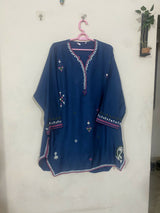 Khaadi | Women Branded Kurta | Blue | Large | Worn Once