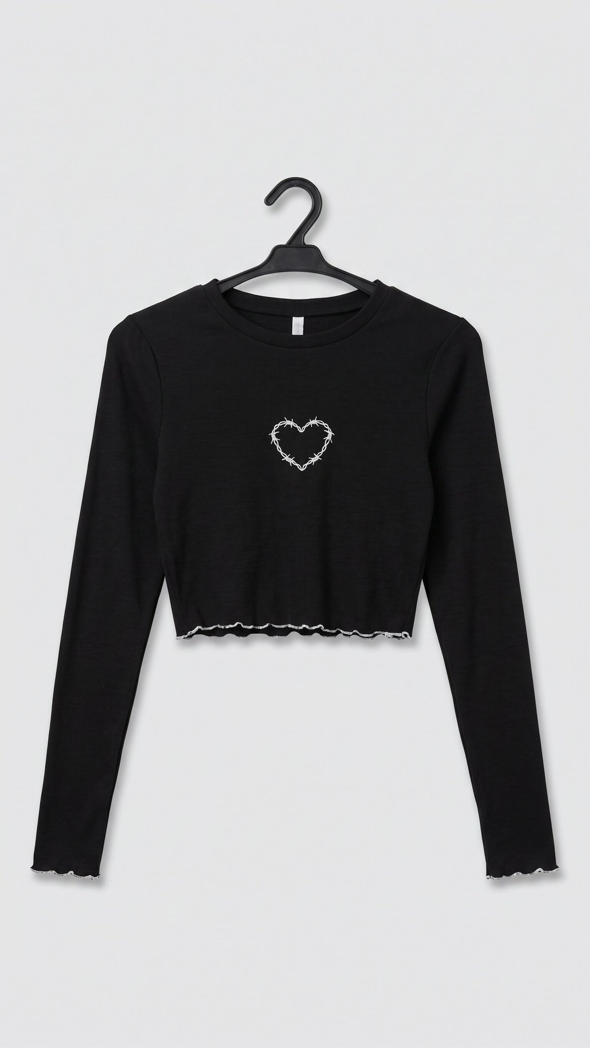 Embroidered Crop Top | Women Tops & Shirts | Black | XSmall | New