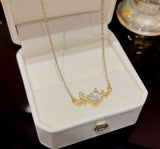 Butterfly/Square Stone Necklace-293 | Women Jewelry | Necklaces & Pendants | Brand New