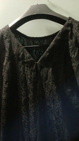 Black Net Kurti | Women Locally Made Kurta | Large | Preloved