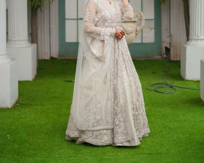 Ivory Heavy Bridal Suit | Women Bridals | Small | Worn Once