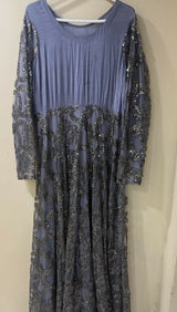 Grey Maxi | Women Frocks & Maxi | Large | Preloved
