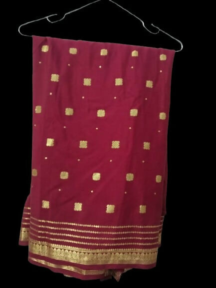 Simple Banarsi Saree | Women Locally Made Formals Sarees | Medium | Worn Once