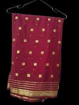 Simple Banarsi Saree | Women Locally Made Formals Sarees | Medium | Worn Once