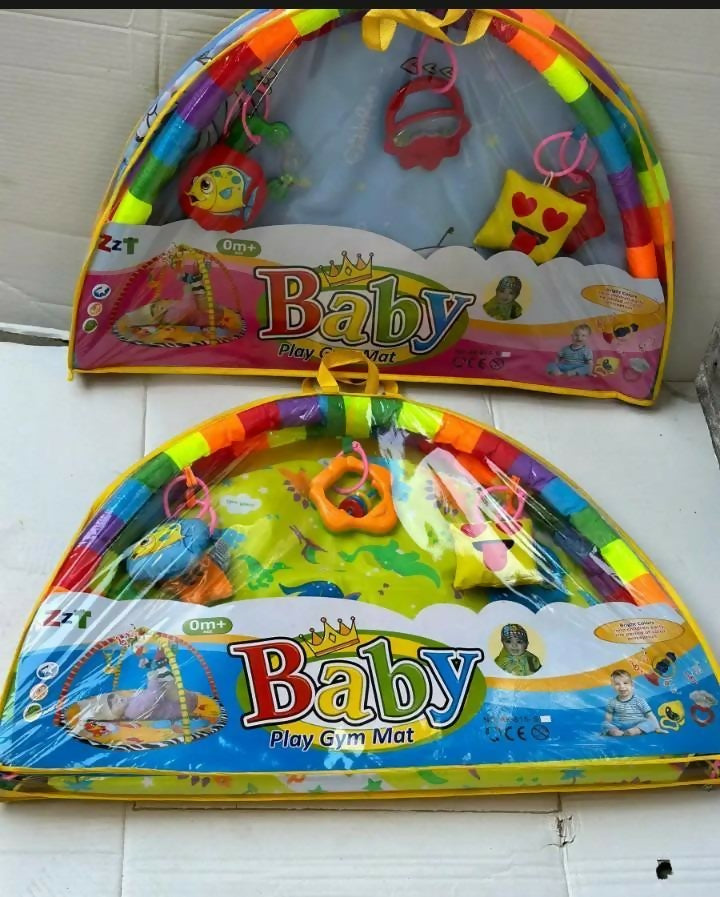 Baby Play Gym Mat with Hanging Toys Soft Foldable Play mat for Infants | Kids | Baby Gear | 0 to 12 Months | Brand New