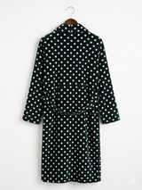 Luxury Polka Dot Fleece Bathrobe for Women | Women Accessories | Bath Towels | Brand New